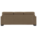 Darya 89" Sofa w/4 Pillows, Brown Suede Fabric Acme