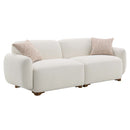 Darius 88" Sofa w/2 Pillows, Beige Boucle Acme