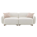 Darius 88" Sofa w/2 Pillows, Beige Boucle Acme