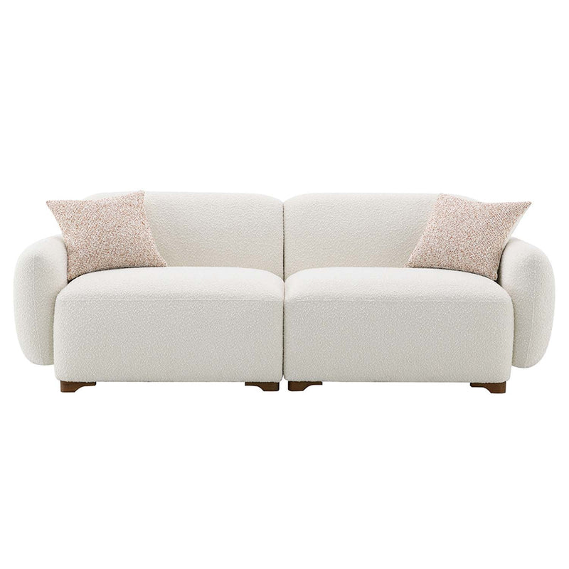 Darius 88" Sofa w/2 Pillows, Beige Boucle Acme