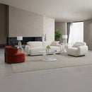 Darius 88" Sofa w/2 Pillows, Beige Boucle Acme