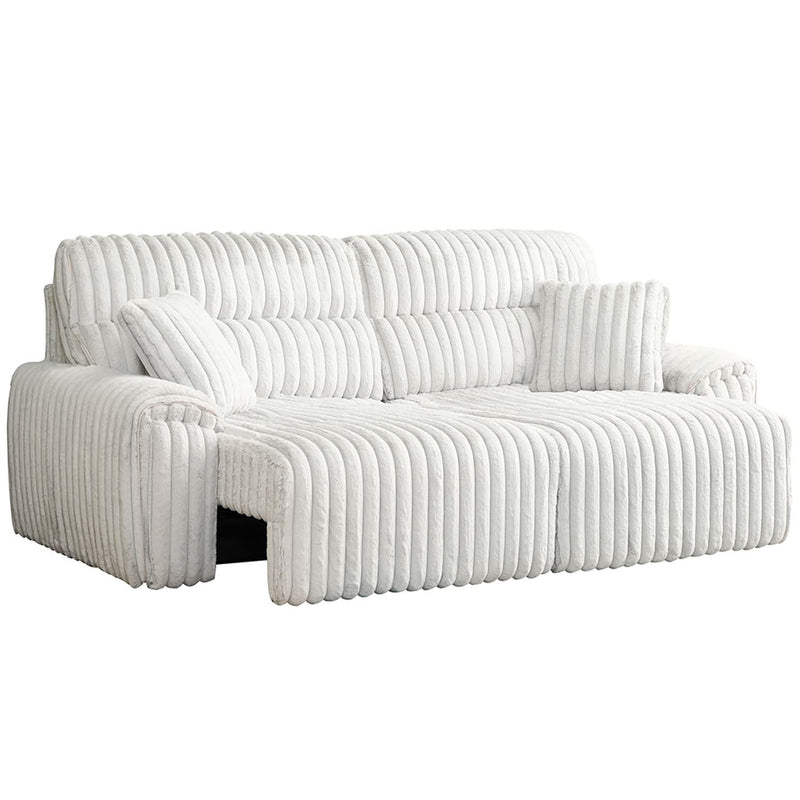 Emmy Power Motion Sectional Sofa, Orange Chenille Acme