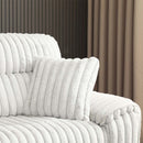 Emmy Power Motion Sectional Sofa, Orange Chenille Acme