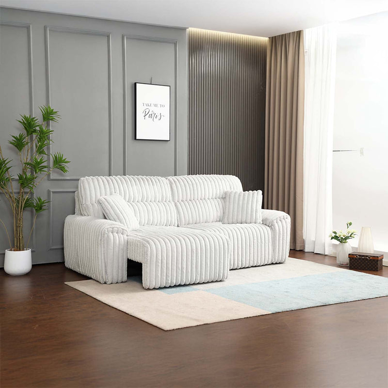 Emmy Power Motion Sectional Sofa, Orange Chenille Acme