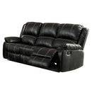 Zuriel 78" Motion Sofa, Black Faux Leather Acme