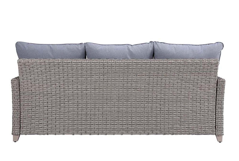 Greeley 4PC Pack Patio Sofa Set 77" , Gray Fabric & Gray Finish Acme