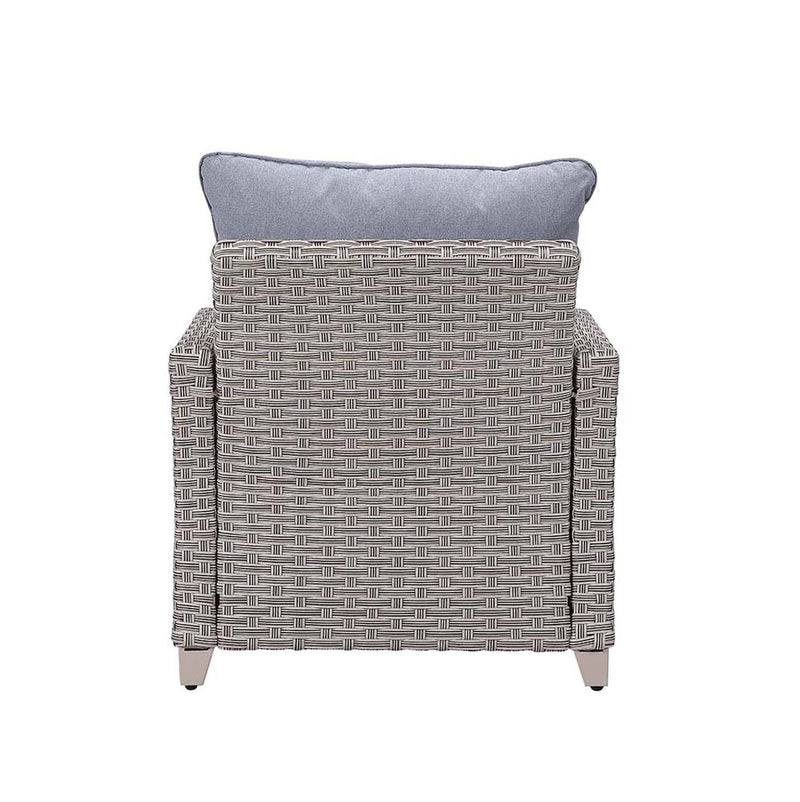 Greeley 4PC Pack Patio Sofa Set 77" , Gray Fabric & Gray Finish Acme