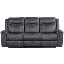 Zubaida 3-Seater Power 85" Motion Sofa, Dark Gray Polish Microfiber Acme