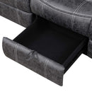 Zubaida 3-Seater Power 85" Motion Sofa, Dark Gray Polish Microfiber Acme