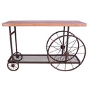 Francie 48" Sofa Table, Oak & Antique Gray Finish Acme