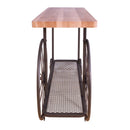 Francie 48" Sofa Table, Oak & Antique Gray Finish Acme