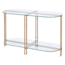 Veises 47" Sofa Table, Champagne Finish Acme