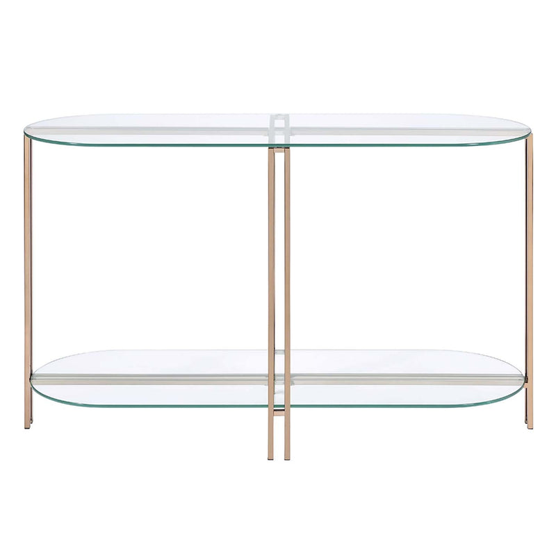 Veises 47" Sofa Table, Champagne Finish Acme