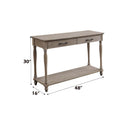 Ariolo 48" Sofa Table, Weathered Oak Finish Acme