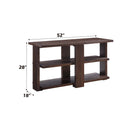 Niamey 52" Sofa Table, Walnut Finish Acme