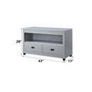 Eleanor 47" Sofa Table, Dove Gray Finish Acme