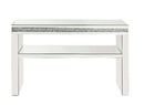 Noralie 47" Sofa Table, Mirrored & Faux Diamonds Acme