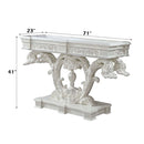 Vanaheim 71" Sofa Table, Antique White Finish Acme