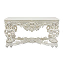 Adara 69" Sofa Table, Antique White Finish Acme