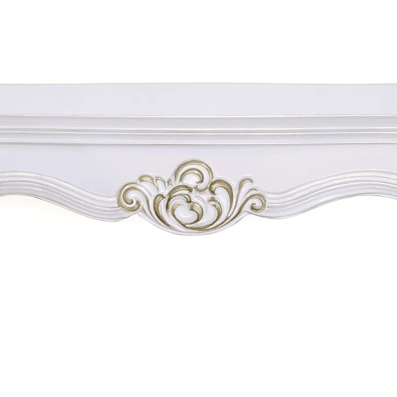Vendome 58" Sofa Table, Antique Pearl Finish Acme