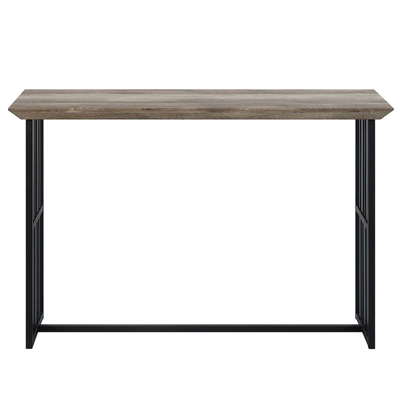 Zudora 47" Sofa Table, Antique Oak & Black Finish Acme