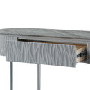 Yukino 47" Sofa Table, Gray High Gloss & Chrome Finish Acme