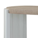 Zoma 47" Sofa Table, Oak & White High Gloss Finish Acme