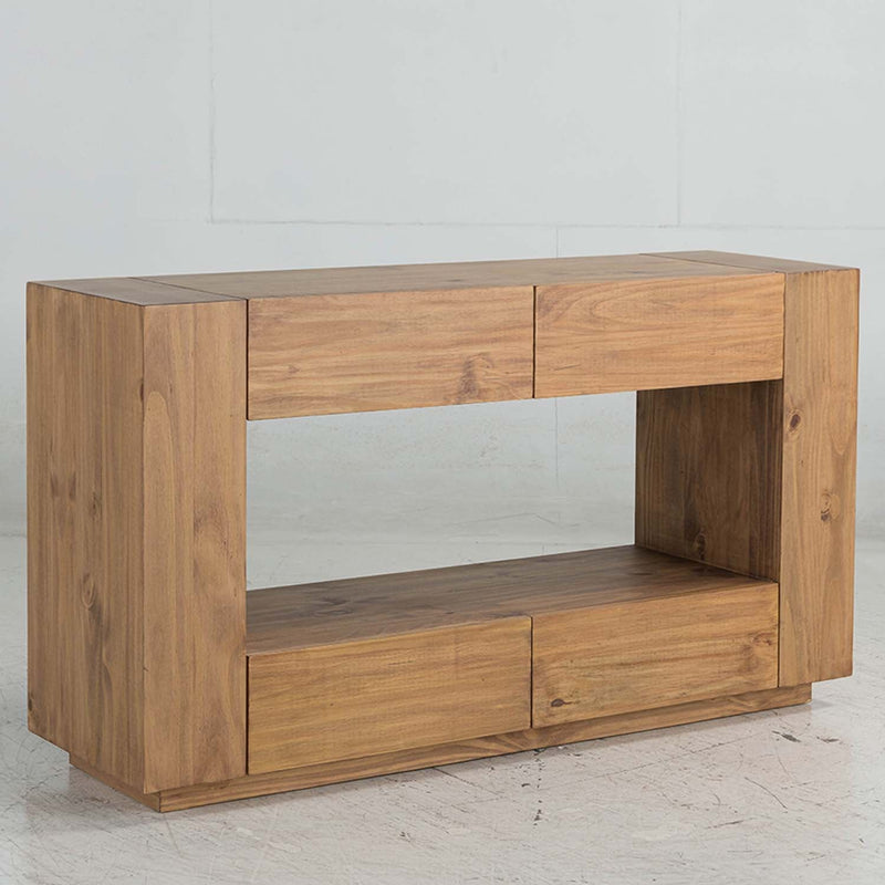 Harlan 54" Sofa Table, Brown Finish Acme
