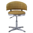 Brancaster Adjustable Stool w/Swivel, Turmeric Top Grain Leather Acme