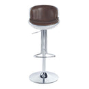 Brancaster Adjustable Stool w/Swivel, Vintage Brown Top Grain Leather Acme