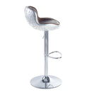 Brancaster Adjustable Stool w/Swivel, Vintage Brown Top Grain Leather Acme