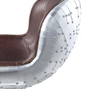 Brancaster Adjustable Stool w/Swivel, Vintage Brown Top Grain Leather Acme