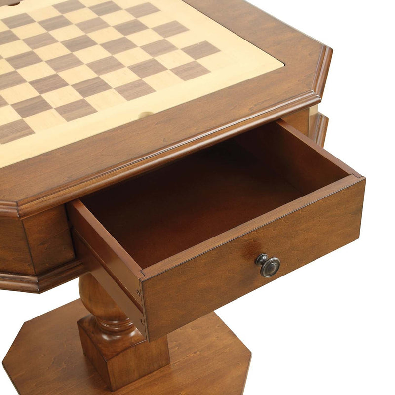 Bishop Game Table, Cherry Finish Acme