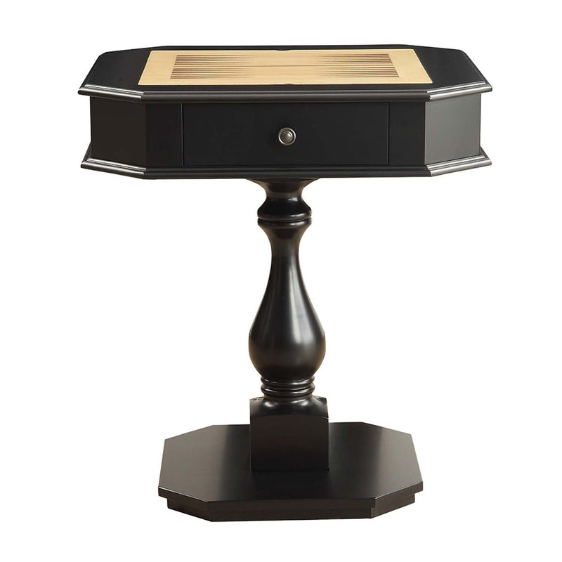 Bishop Game Table, Black Finish Acme