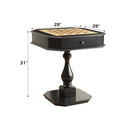 Bishop Game Table, Black Finish Acme