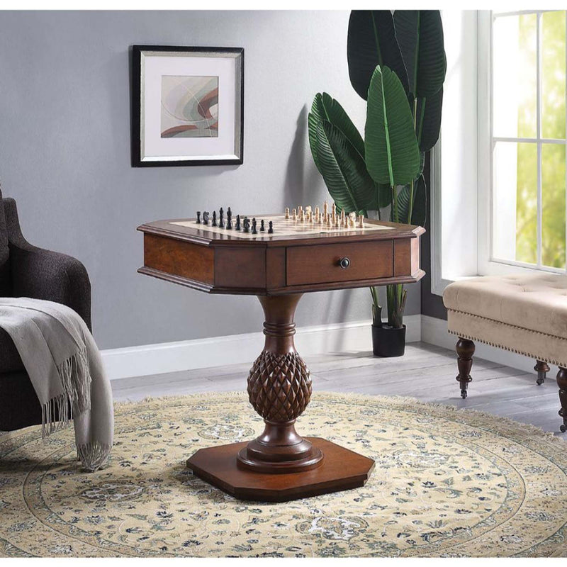 Bishop II Game Table, Cherry Finish Acme