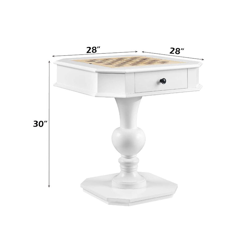 Galini Game Table, White Finish Acme