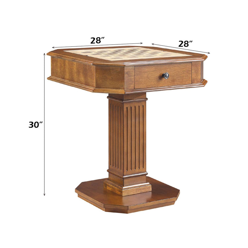Galini Game Table, Walnut Finish Acme