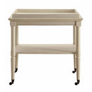 Frisco Serving Cart, Antique White Finish Acme