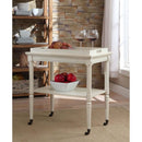 Frisco Serving Cart, Antique White Finish Acme
