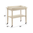Frisco Serving Cart, Antique White Finish Acme