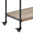 Brantley Serving Cart, Oak & Sandy Black Finish Acme