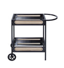 Colson Serving Cart, Black Finish Acme