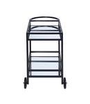 Colson Serving Cart, Black Finish Acme