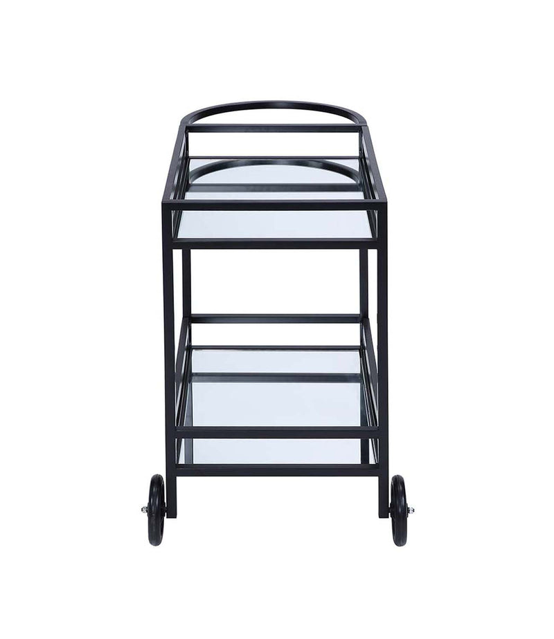 Colson Serving Cart, Black Finish Acme