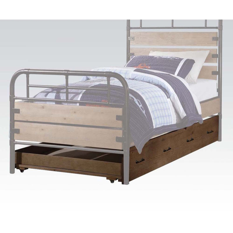 Adams Trundle (Twin), Antique Oak Finish Acme