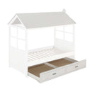 Tree House II Trundle (Twin), Weathered White & Washed Gray Finish Acme