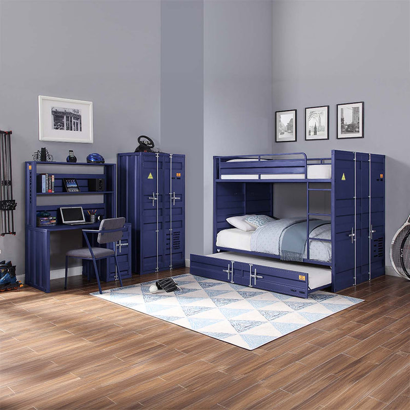 Cargo Trundle (Twin), Blue Finish Acme