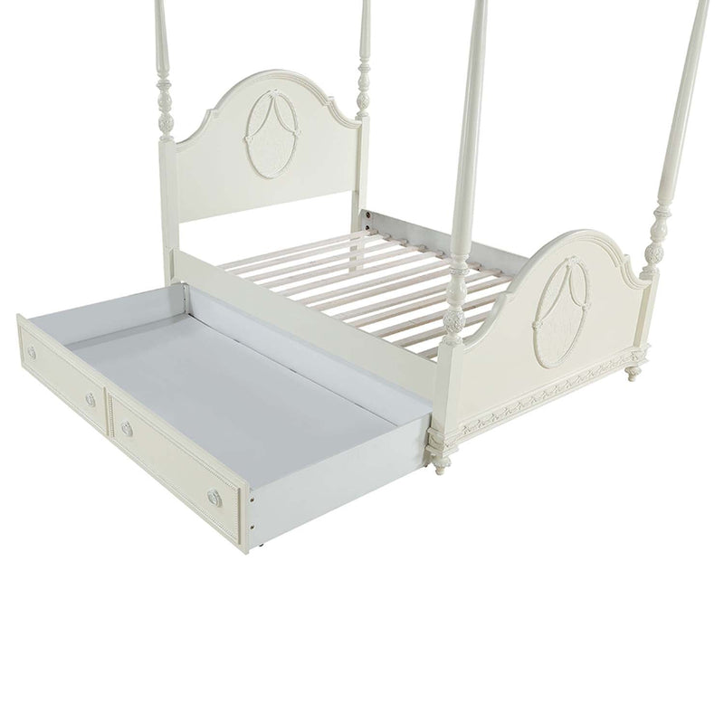 Dorothy Trundle (Twin), Ivory Finish Acme