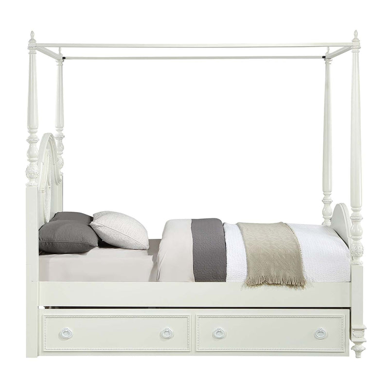 Dorothy Trundle (Twin), Ivory Finish Acme